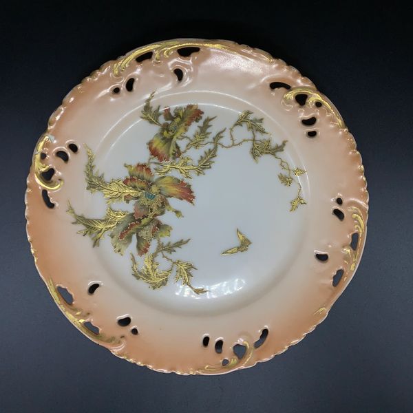 charles field haviland limoges porcelain plate in unrecorded design