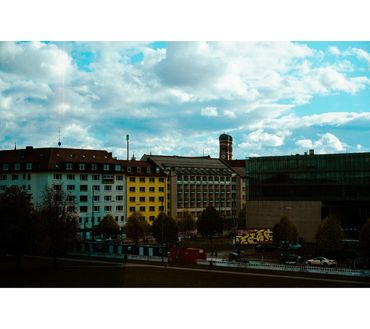 Frauenkirche aufgenommen aus der Alten Pinakothek