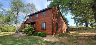 Exterior wood siding