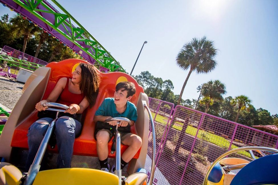 Spinning Coaster at the TRACK Gulf Shores Alabama 