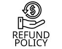 DOLLAR SIGN OVER HAND- REFUND POLICY