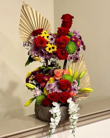 Decoración con flores
