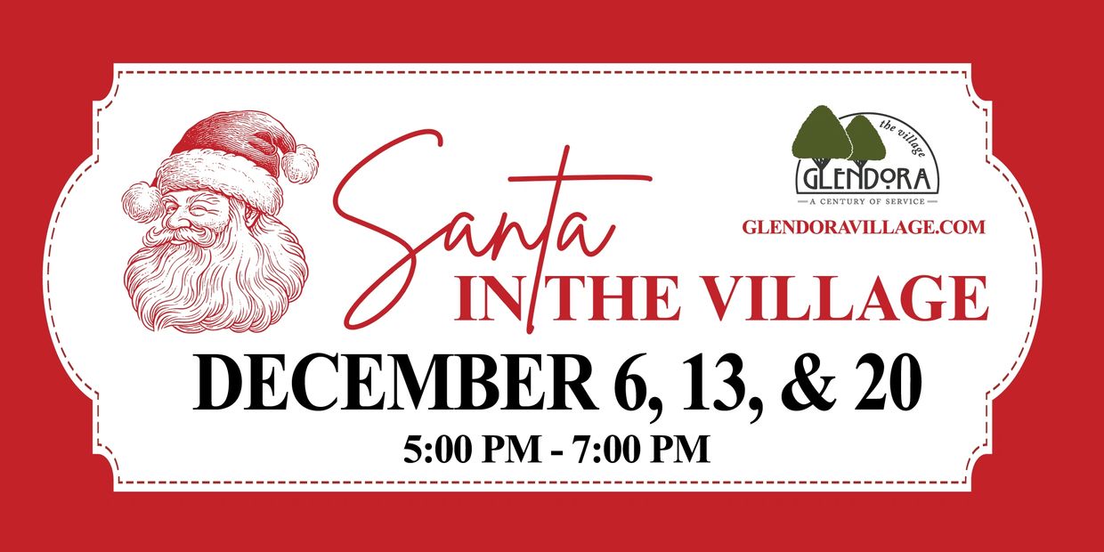 Santa in the Village banner