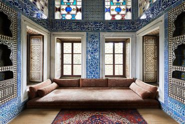 interior photography of the intricately mosaicked Topkapi Palace Istanbul Turkey