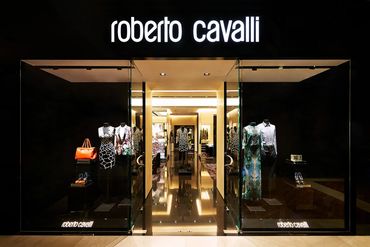 interior photography of retail store Roberto Cavalli Marina Bay Sands