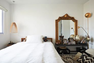 interior photography eclectic bedroom