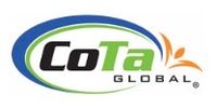 Logo of CoTa Global with green and blue swooshes.