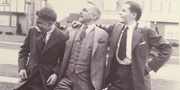 Tom Doeller (right) with his father (center) and brother (left)