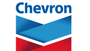 Chevron logo with blue and red stylized V shapes.