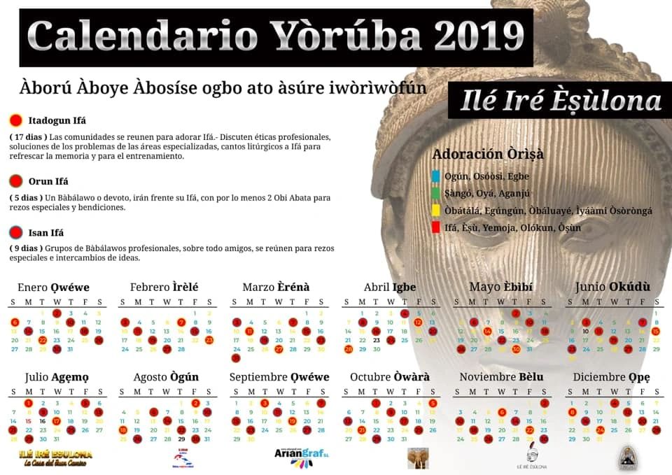 Yoruba Calendar 2019