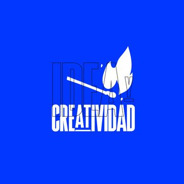 Idea y creatividad, cerillo encendido.