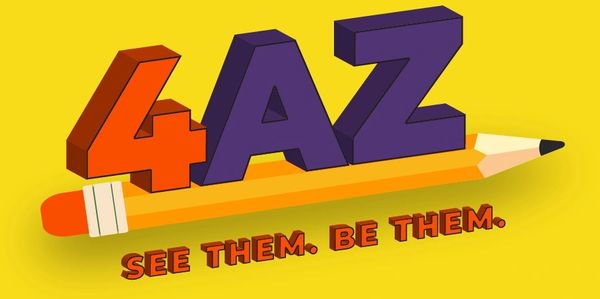 Bold words underlined with a pencil. 4AZ. See them. Be them.