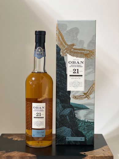 Oban 21 year old single malt Scotch whisky, located in Taiwan  单一麦芽威士忌