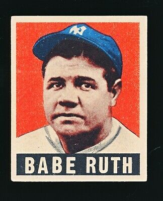 1947-49 Pacific Coast Baseball News Babe Ruth Card