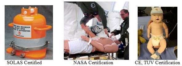 SOLAS Certified, NASA certification, CE, TUV certification