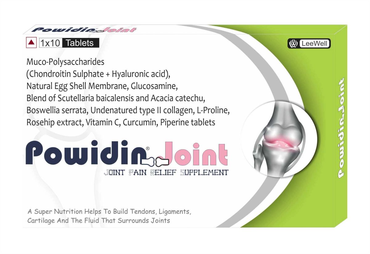 Powidin Joint Support tablets with Chondroitin, Hyaluronic acid ...