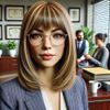 Virtual bilingual notary assistant Ella offering help with loan signing and mobile notary inquiries