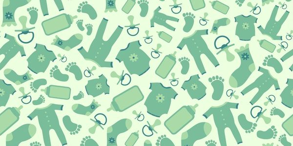 Green baby pattern