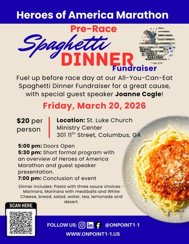 Heroes of America Marathon Pre-Race Spaghetti Dinner Fundraiser