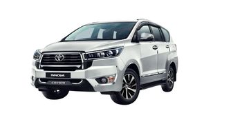 Luxury Innova Crysta with plush interiors for local packages, perfect for business, family, and VIP 