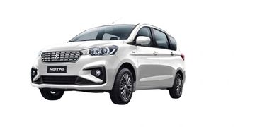 Spacious Maruti Ertiga perfect for family and group local packages in Bangalore, with driver