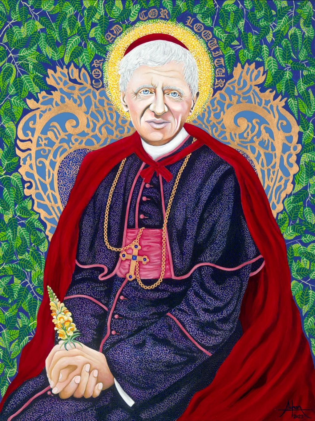 * GENTLE HEART
(Saint John Henry Newman, 1801-1890)

Oil on gallery-wrapped canvas
40(h) x 30(w) inc