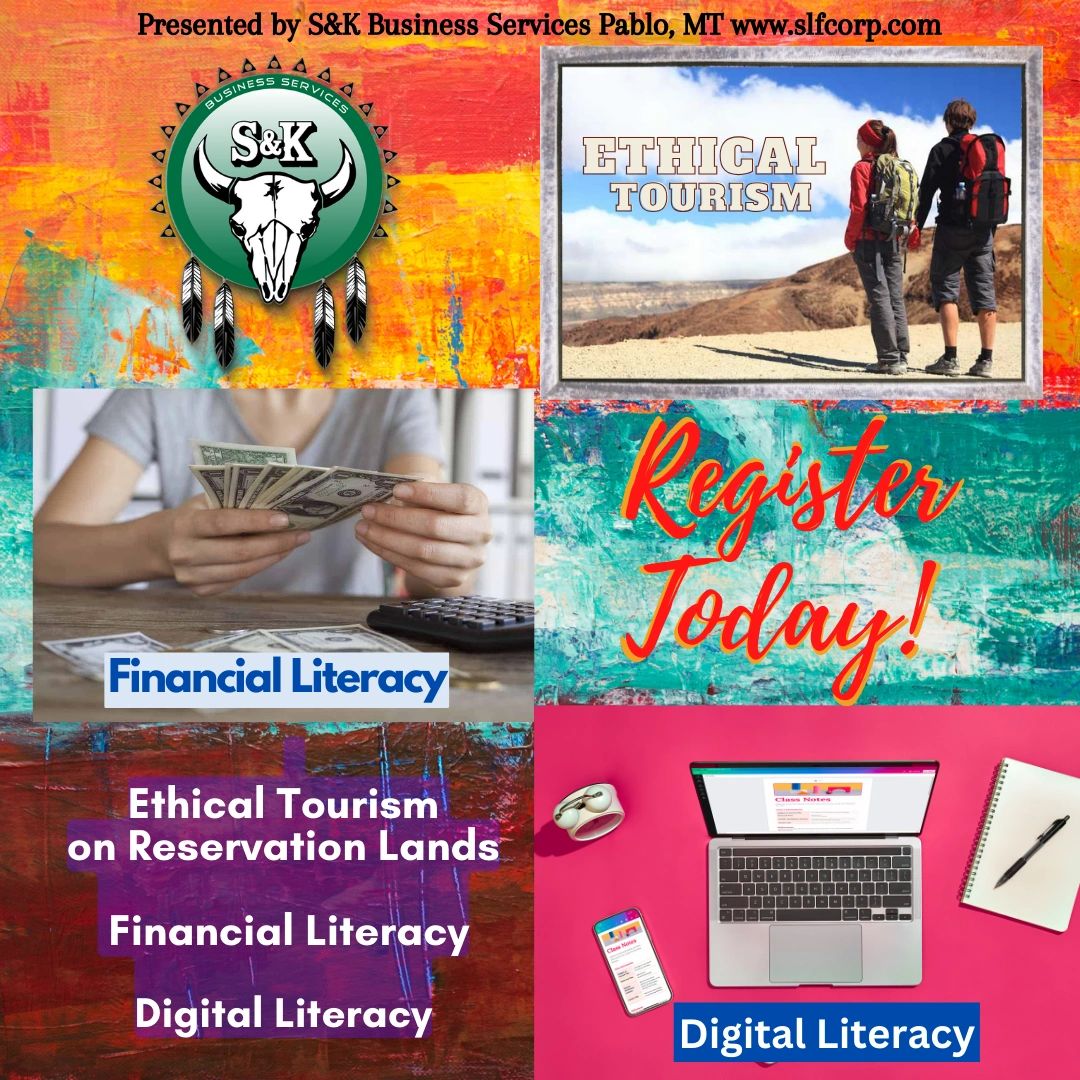 Classes offered by S&K Business Services, financial literacy, ethical tourism, digital literacy