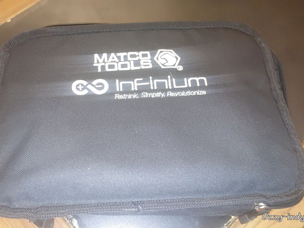 Black Matco Tools Infinium case with logo and tagline.