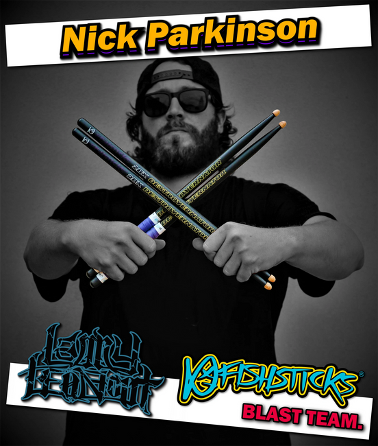 Nick Parkinson Larry Leadfoot 2bx fishsticks blast team destroyernator drumsticks