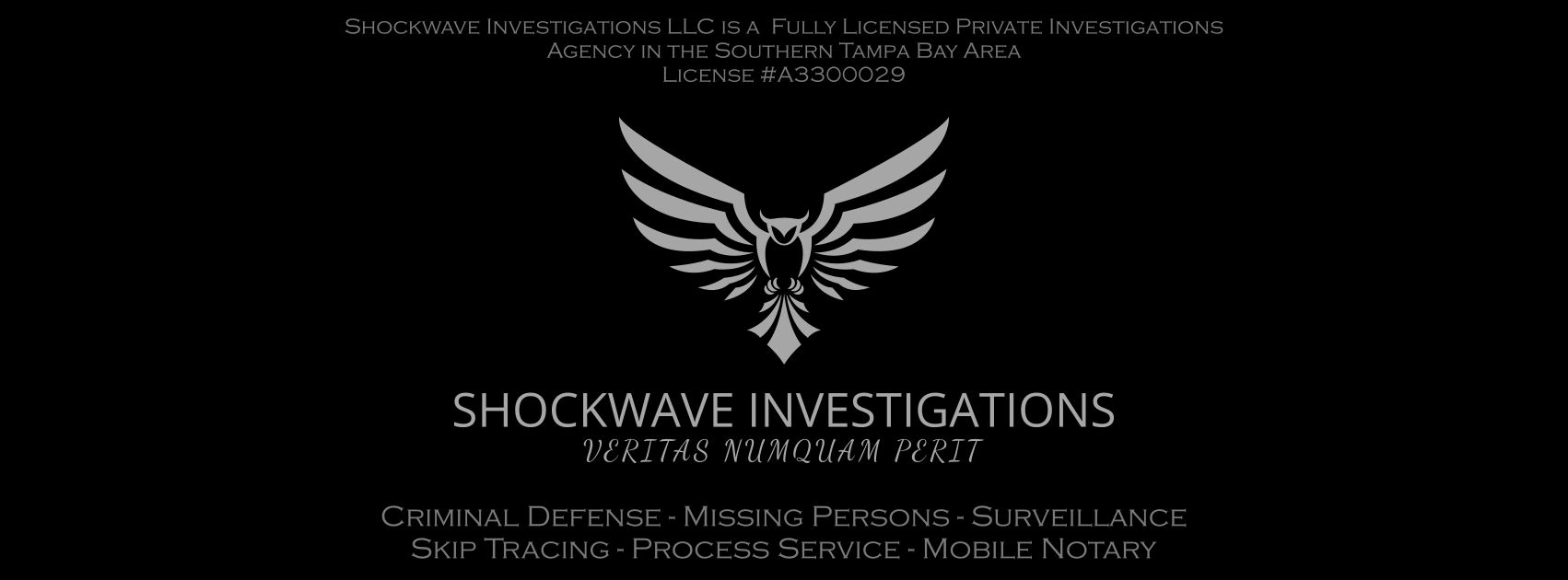 Licensed Private Investigator Agency - Shockwave Investigations LLC