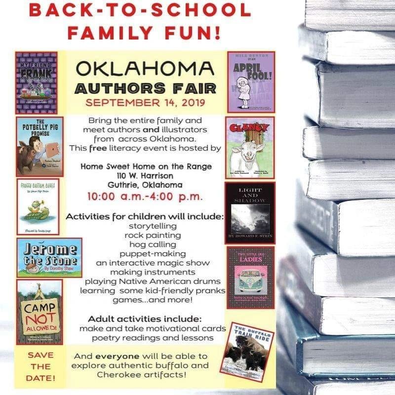 Oklahoma Authors Fair Sept. 14th