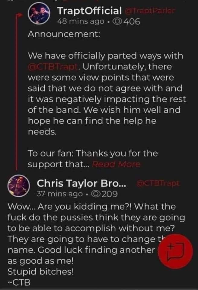 Trapt Doesn T Part Way W Singer Chris Taylor Brown
