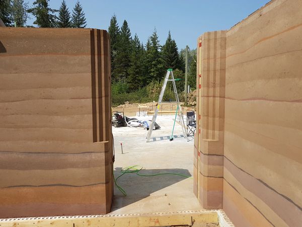 Rammed earth house, Unique home, Architectural concrete, Saskatoon, Saskatchewan, Canada