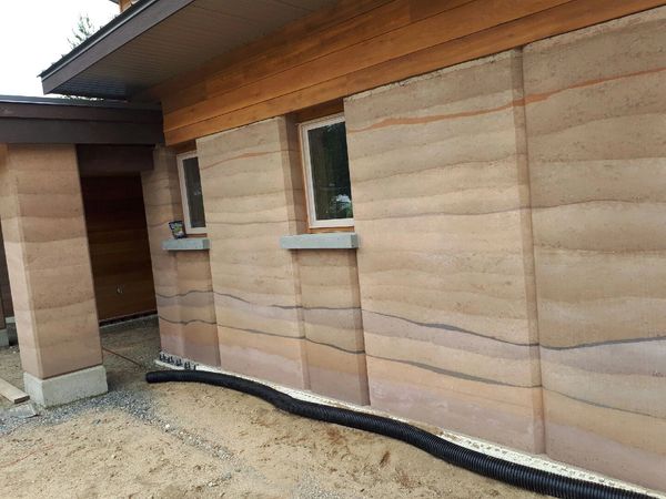 Rammed earth construction, Green building, Sirewall, Regina, Saskatchewan, Canada