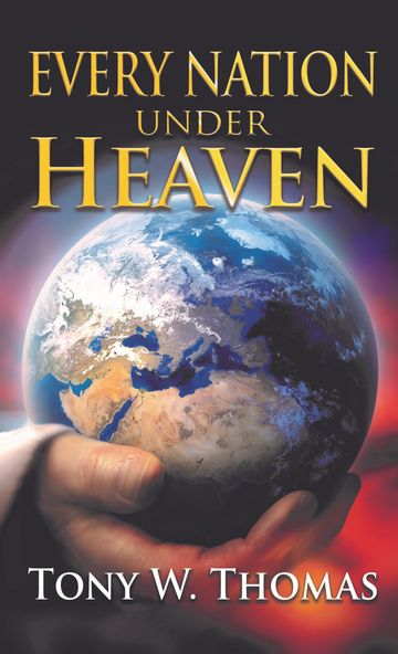 The cover of the book Every Nation Under Heaven that depicts the hand of God holding the world.