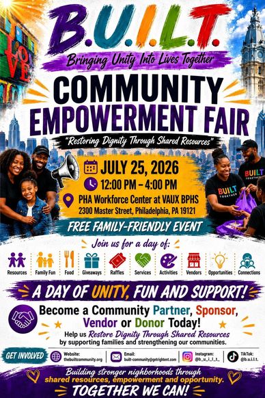 Community Empowerment Fair on July 25, 2026, in Philadelphia.