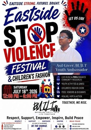 Stop Violence Festival and Children’s Fashion event on July 18, 2026.