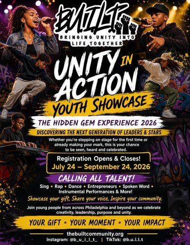 Youth showcase event promoting unity and talent from July to September 2026.