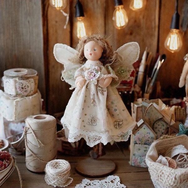 Stuffed angel craft example handmade using sewing patterns by luv n stuff.
