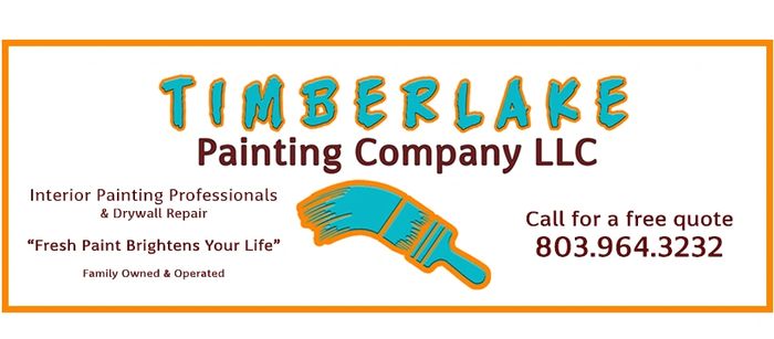 Timberlake Painting Company LOGO with paint brush.