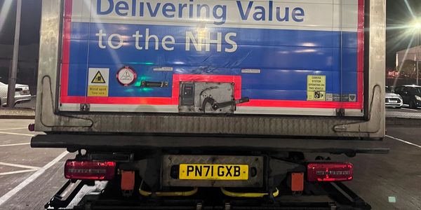 Picture of back of an NHS Lorry