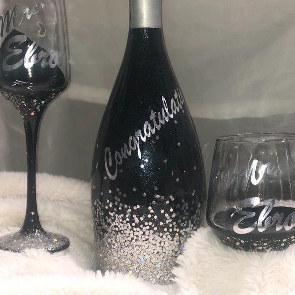 Custom wine bottle sets. 