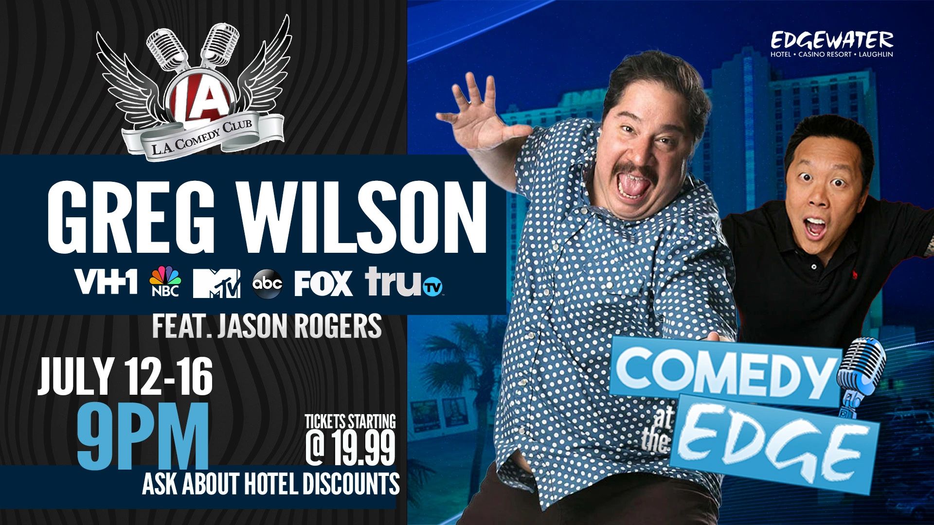 Laughlin's L.A. Comedy Club The Best Stand Up Comedy Around