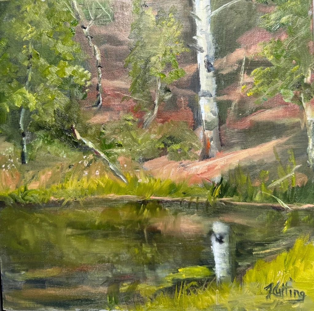 #1004
Reflected in Morning Light, Oil, 10" x 10"