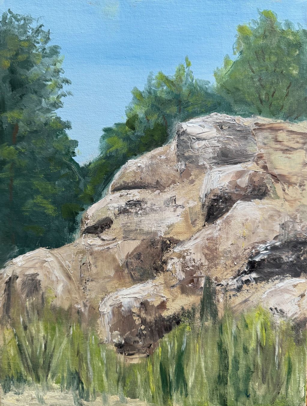 #1006
Barksdale Boulders, Oil, 12" x 9"