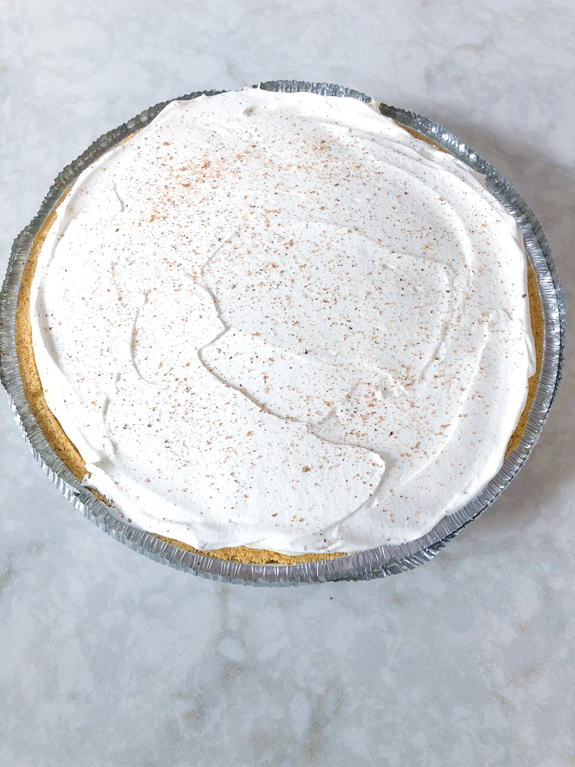 Last Minute Eggnog Freezer Pie