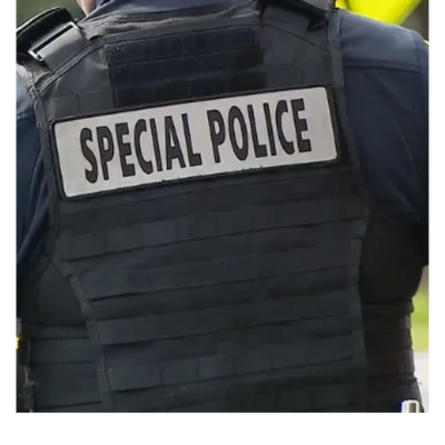 Special Police patch on tactical vest