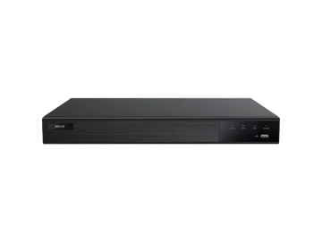 A sleek black electronic device, likely a DVR or media player.
