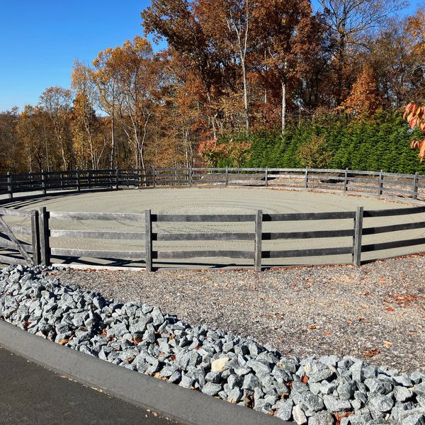 Golden Sunset Farm exercise ring for horses