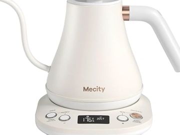 Mecity Electric Gooseneck Kettle With Keep Warm Function & LCD Display Automatic Shut Off 